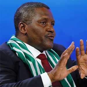 Nigeria's richest man, Aliko Dangote, co-chaired the World Economic Forum (WEF) Annual Meeting in Davos in 2014.